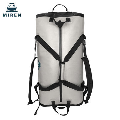 Wodoodporna torba sportowa Dry Bag 70 litrów Jasnoszary kolor Materiał TPU