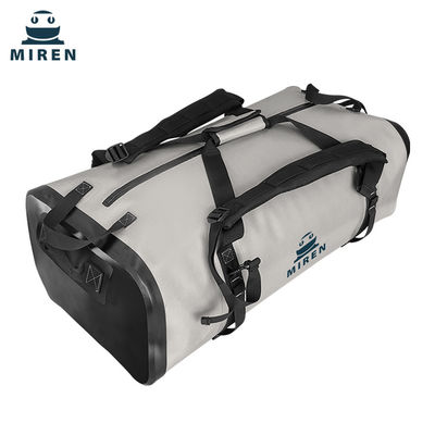 Wodoodporna torba sportowa Dry Bag 70 litrów Jasnoszary kolor Materiał TPU