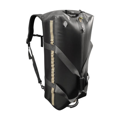 TPU Outdoor Wodoodporna sucha torba sportowa 120L Czarny kolor na kemping