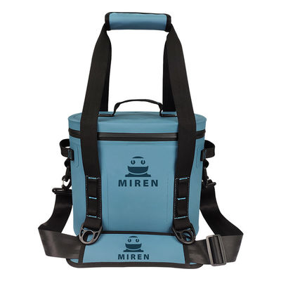 Niebieski kolor 12 puszek Cooler Bag, miękka izolowana torba na lunch wodoodporna na piknik
