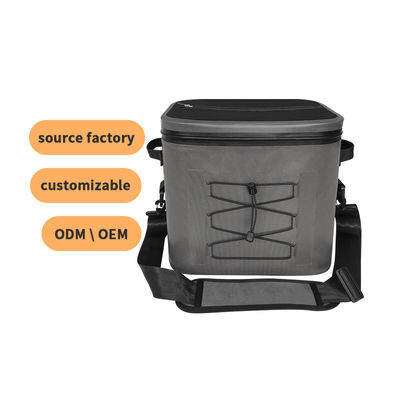 Square 24 Can Cooler Bag Ciemnoszary kolor do zajęć na świeżym powietrzu OEM ODM