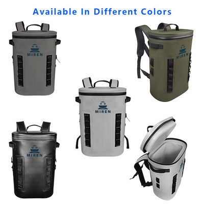 Izolacja Ice Soft Cooler Backpack Jasnoszary kolor na zewnątrz Camping ODM