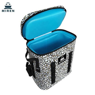 Wodoodporna torba piknikowa TPU, izolowany plecak chłodzący w kamuflażu Leopard 20L