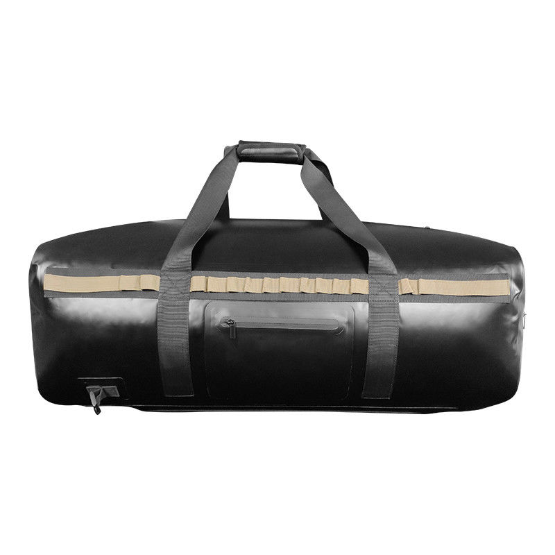 TPU Outdoor Wodoodporna sucha torba sportowa 120L Czarny kolor na kemping