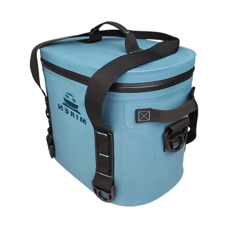 Niebieski kolor 12 puszek Cooler Bag, miękka izolowana torba na lunch wodoodporna na piknik